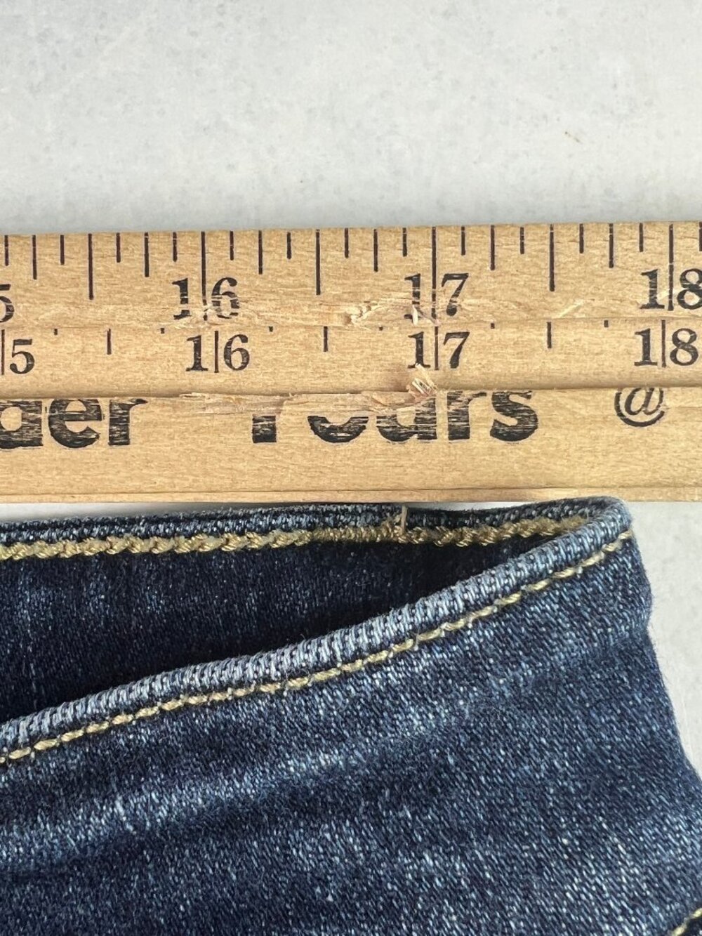 Judy Blue Jean Short Women Plus 35* High Rise Blue Stretch Denim Jorts Tag 2XL - Picture 15 of 15